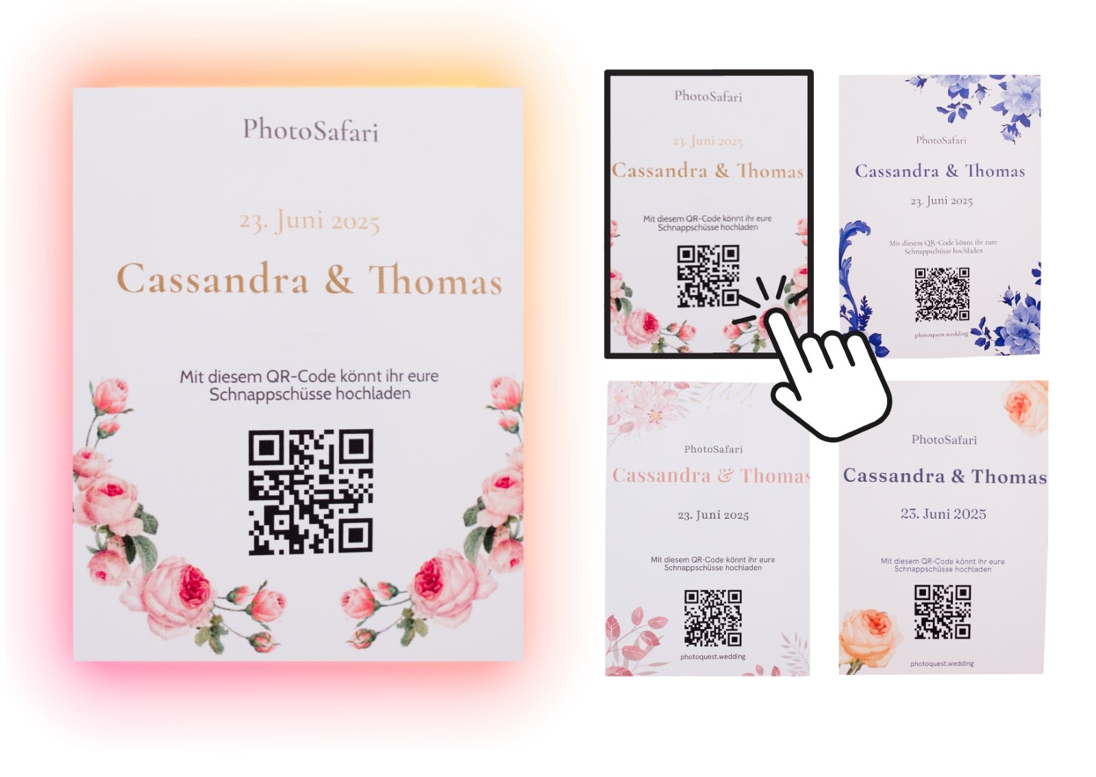 Vorschau der Karten – Auswahl schöner Designs